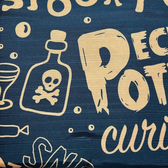 Halloween It’s Spooky Season Fabric Shower Curtain Metal Hooks Black Orange - Picture 6 of 11